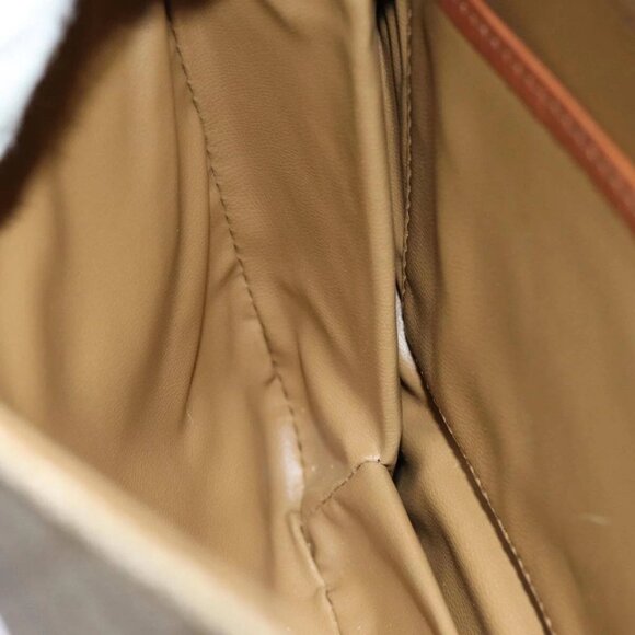 CELINE Macadam Canvas Shoulder Bag Beige Brown Auth 82147 - Picture 12 of 16